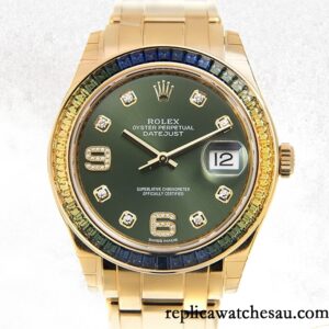 SV Rolex Pearlmaster Ladies 31mm 86348SABLV-42748 Green Dial